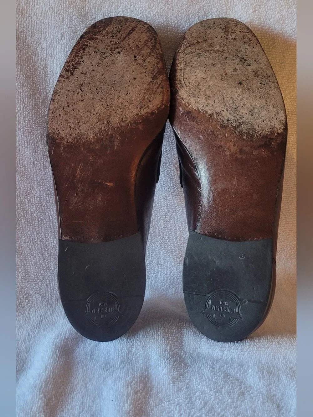 Vintage Florsheim Men's Brown Leather Tassel Loafers Slip-On 8D Excellent